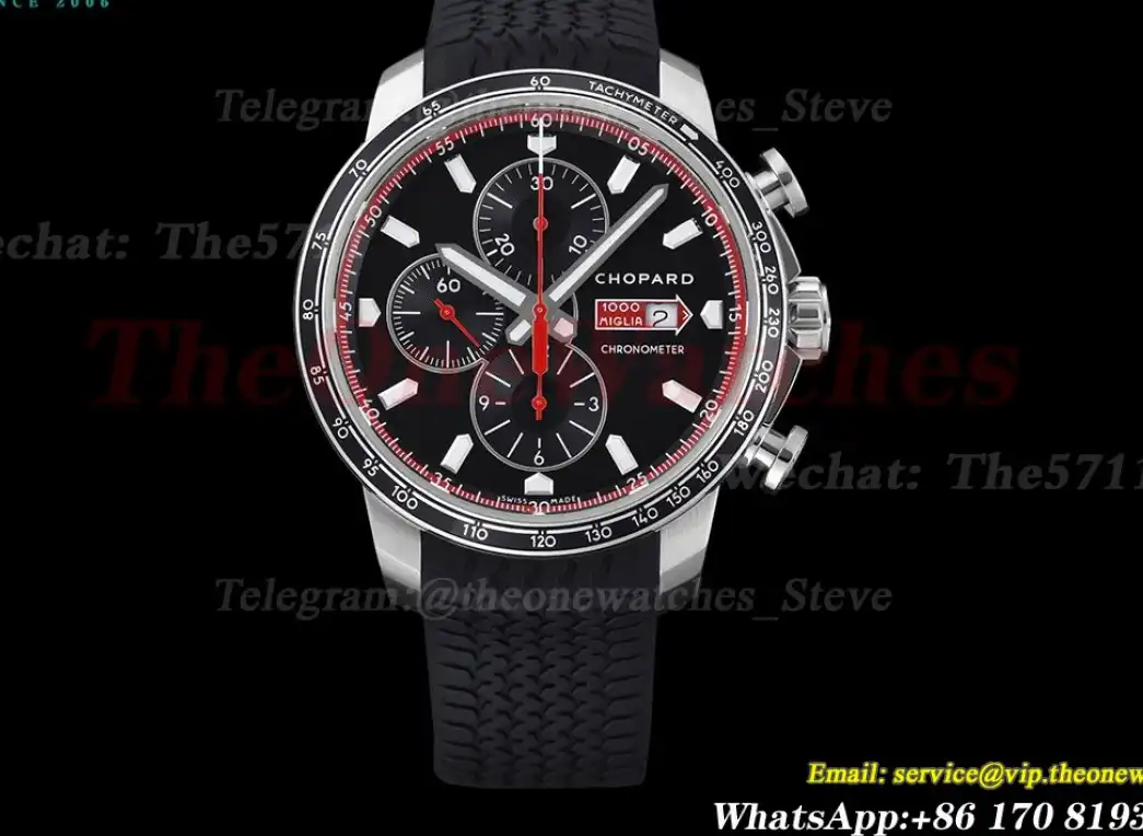 Mille Miglia Race 44mm SS RU Black Dial V7F A7750