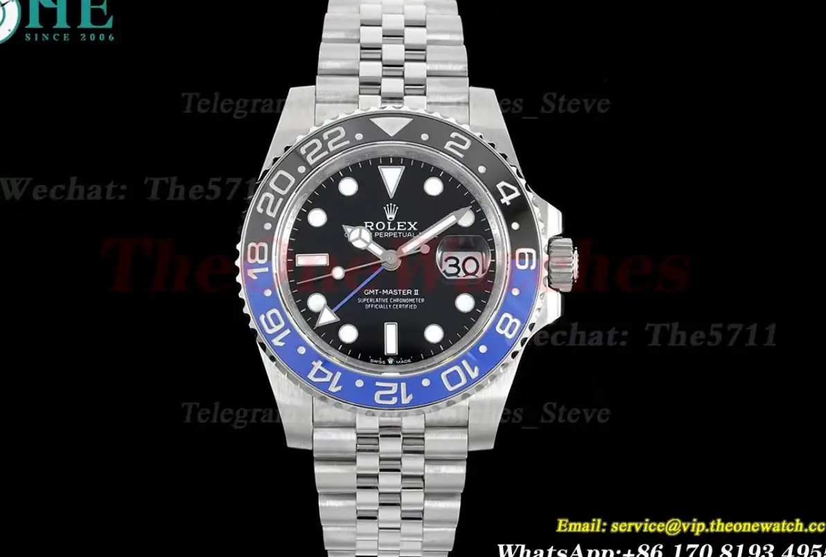 GMT Master II 126710 Batgirl Black Blue Cer 904L GMF V6 VR3285