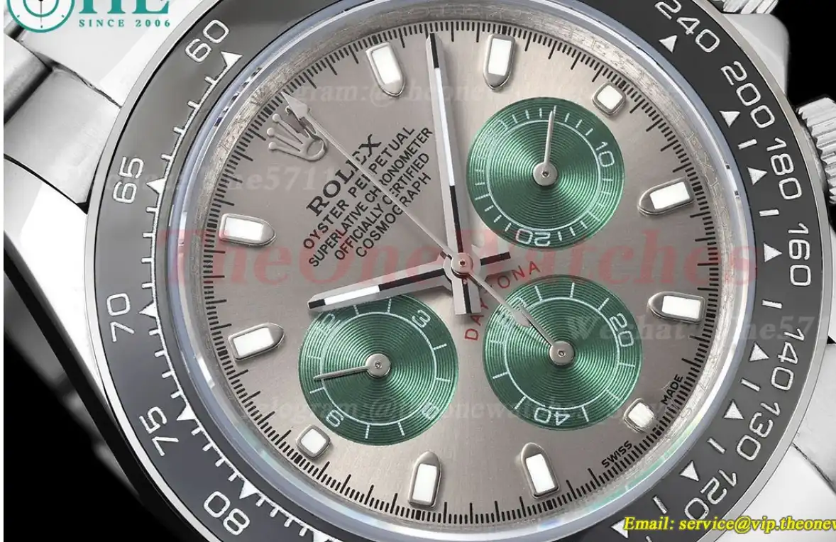 Daytona 40mm SS SS Grey Green GDF A3836