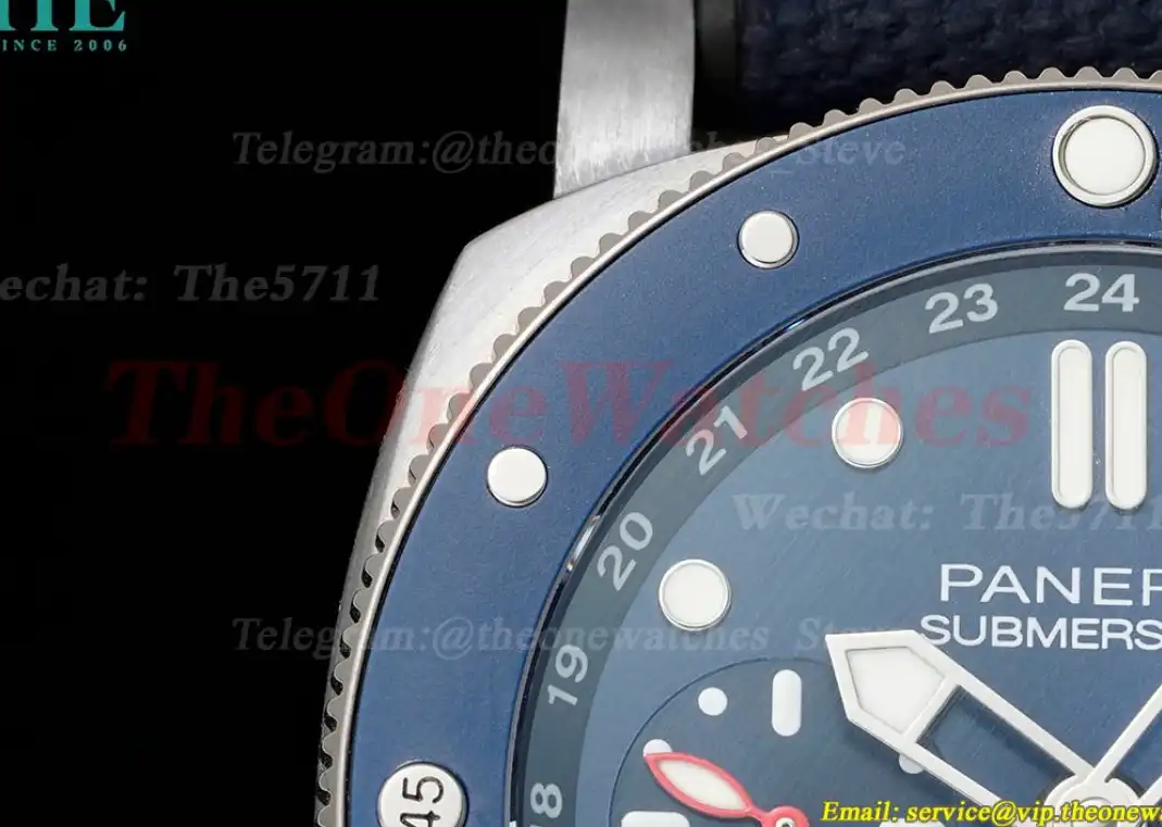 Submersible PAM1507 Luna Rossa 42mm SS RU Blue Dial VSF P900