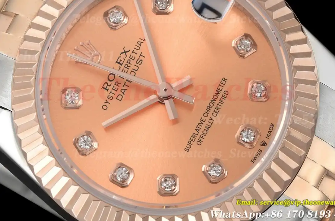 Datejust 28mm RG SS Rose Gold Dia GDF MY8215