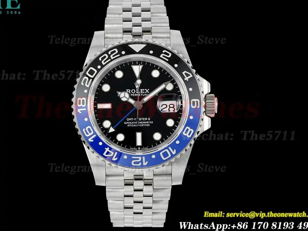 GMT Master II 126710 Batgirl Jub 40mm SS SS Black Dial QF VR3285