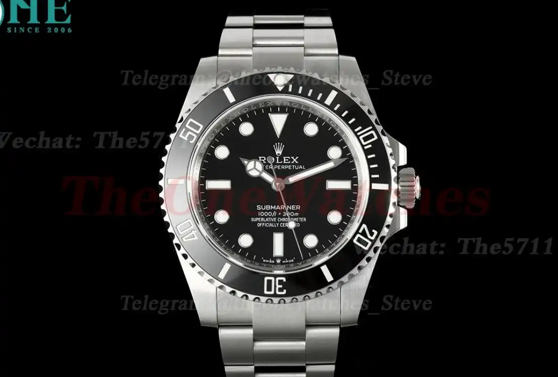 Submariner 124060 41mm SS SS Black Dot EWEF A3235