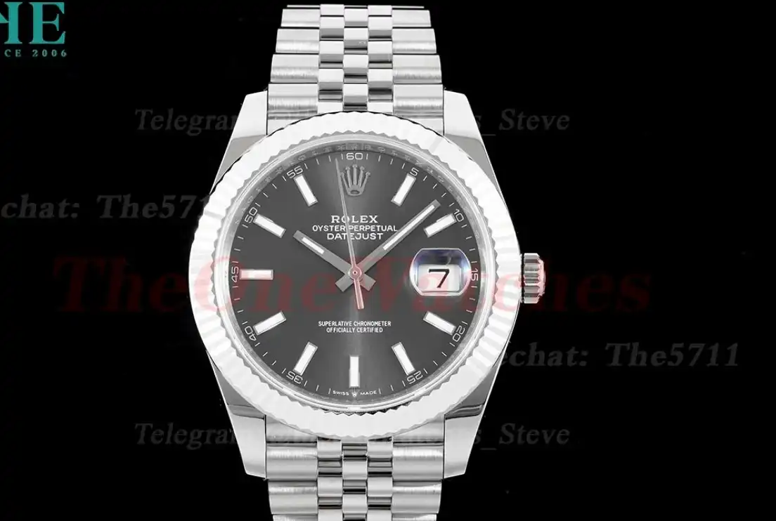 Datejust 126334 41mm Jub 904L SS SS Grey Stk ARF VR3235