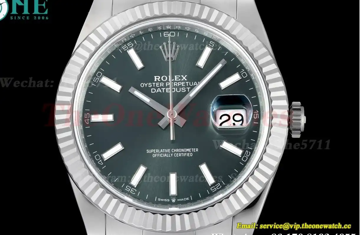 Datejust 126334 41mm Oys SS SS Green Stk VSF VS3235