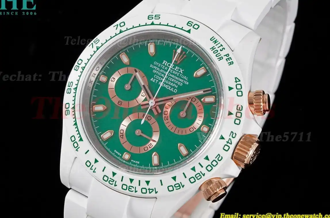 Daytona AET 40mm Cer Cer Green Dial ZF SH4130