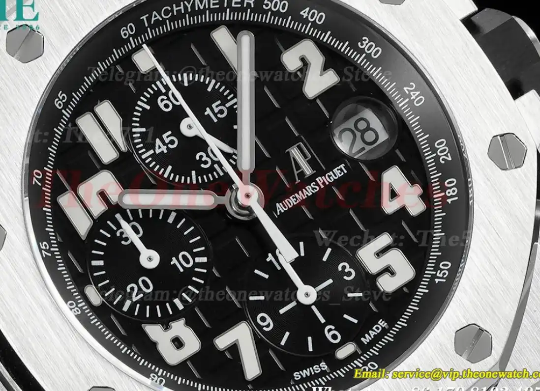 Royal Oak Offshore 42mm SS LE Black Blk APF A7750