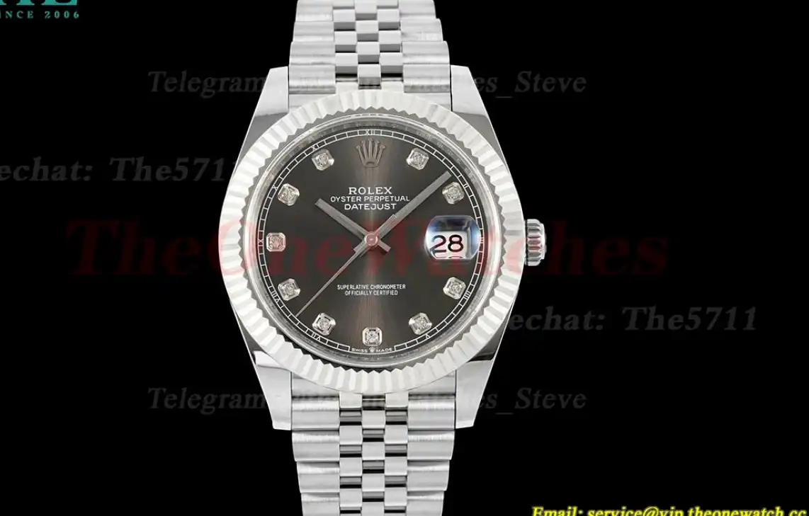 Datejust 126334 41mm Jub SS SS Grey Dia EWEF A3235