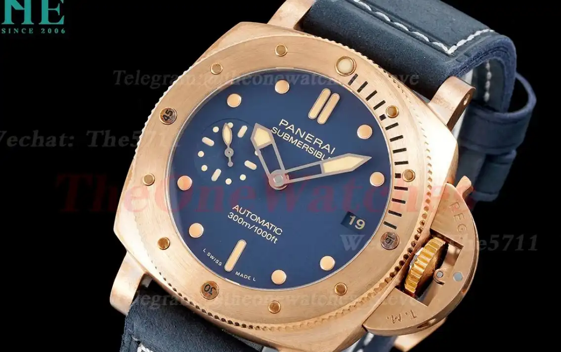 Submersible Pam1074 Bronzo 42mm BR LE Blue Dial VSF P900