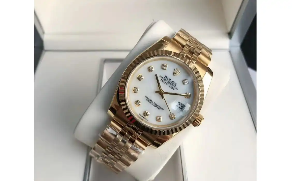 Rolex - Datejust 36 28mm Jub RG RG White Dia GDF MY8215