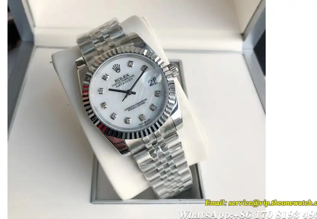 Datejust 36 28mm SS SS Jub White Dia GDF MY8215