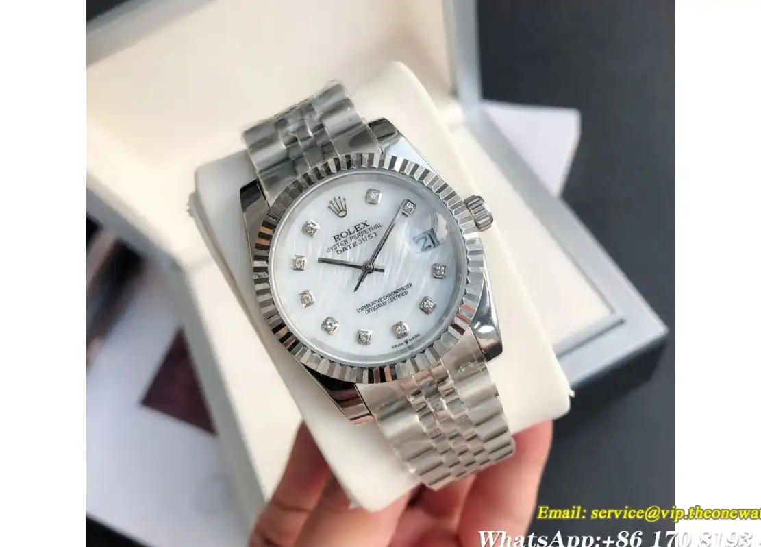 Datejust 36 28mm SS SS Jub White Dia GDF MY8215