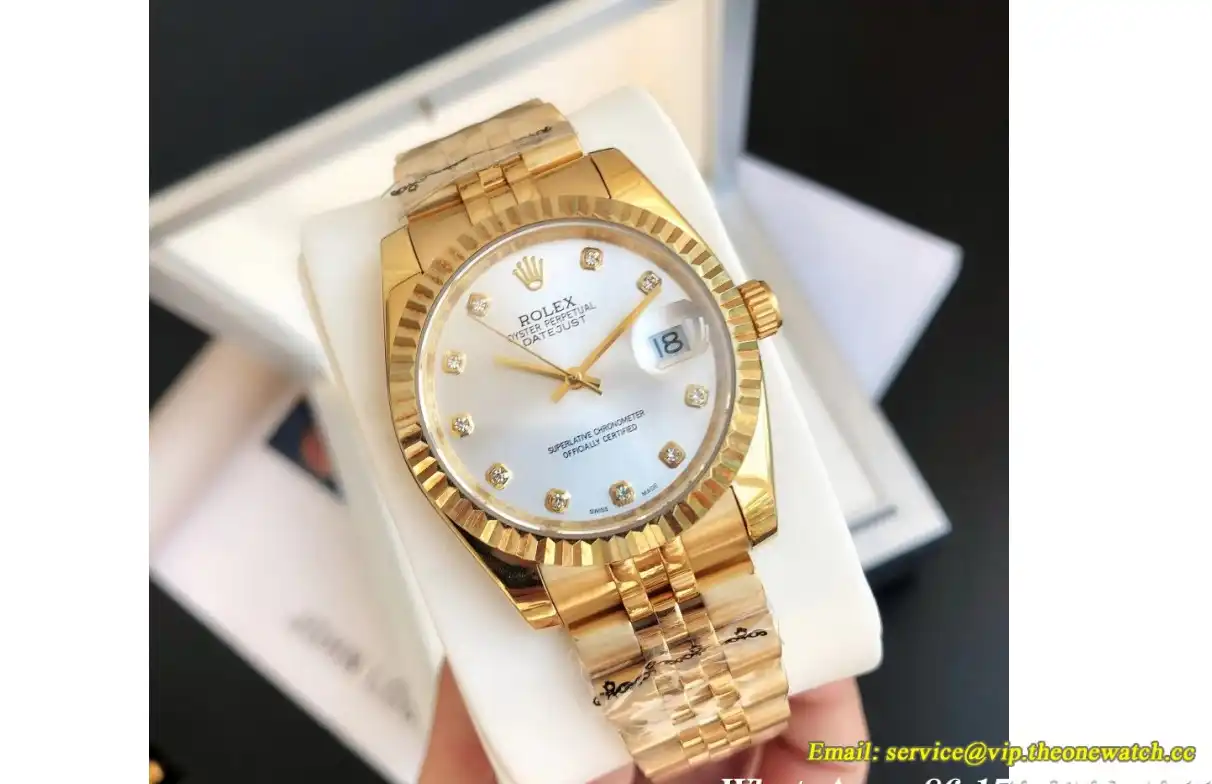 Datejust 36 28mm Jub YG YG Silver Dia GDF MY8215