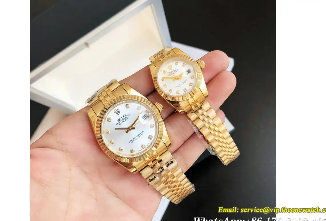 Datejust 36 28mm Jub YG YG Silver Dia GDF MY8215