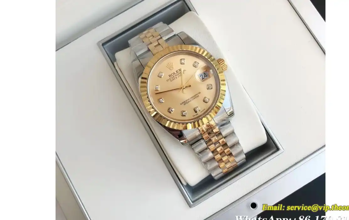 Rolex - Datejust 36 28mm YG SS Jub Gold Dia GDF MY8215