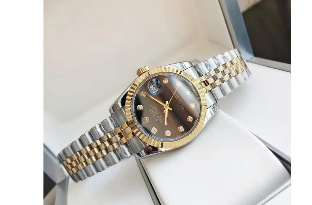 Rolex - Datejust 36 28mm Jub YG SS Black Dia GDF MY8215