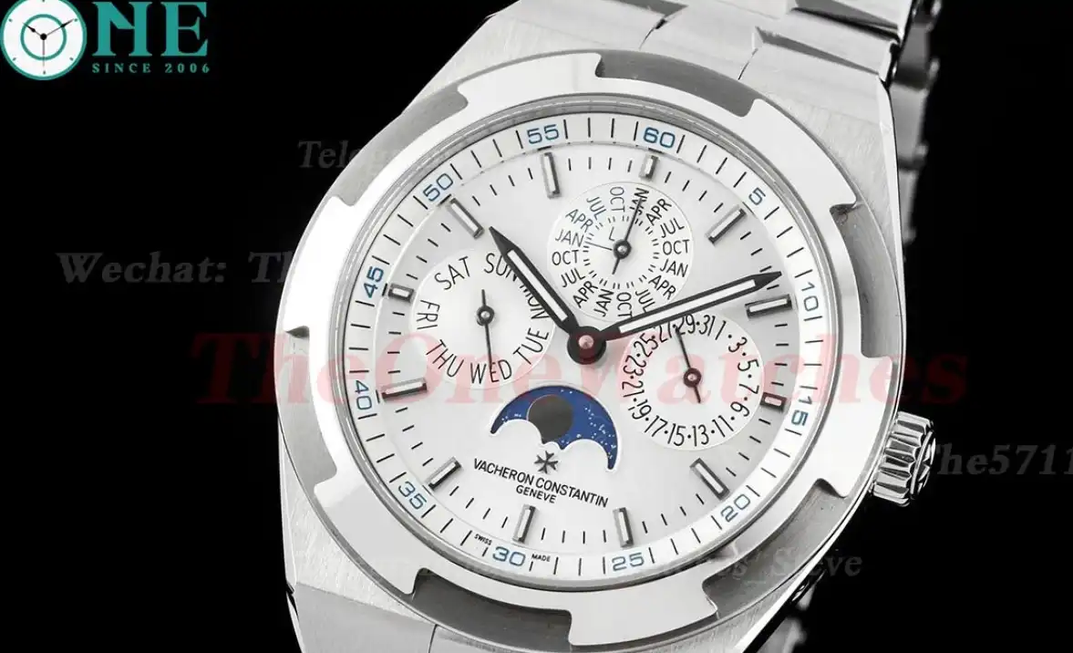 Overseas Perpetual Calendar 4300V SS SS White Stk 8F A1120