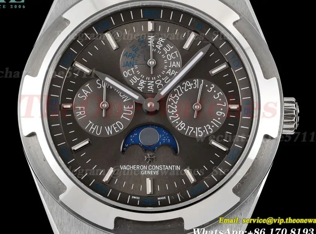 Overseas Perpetual Calendar 4300V SS SS Grey Stk 8F A1120