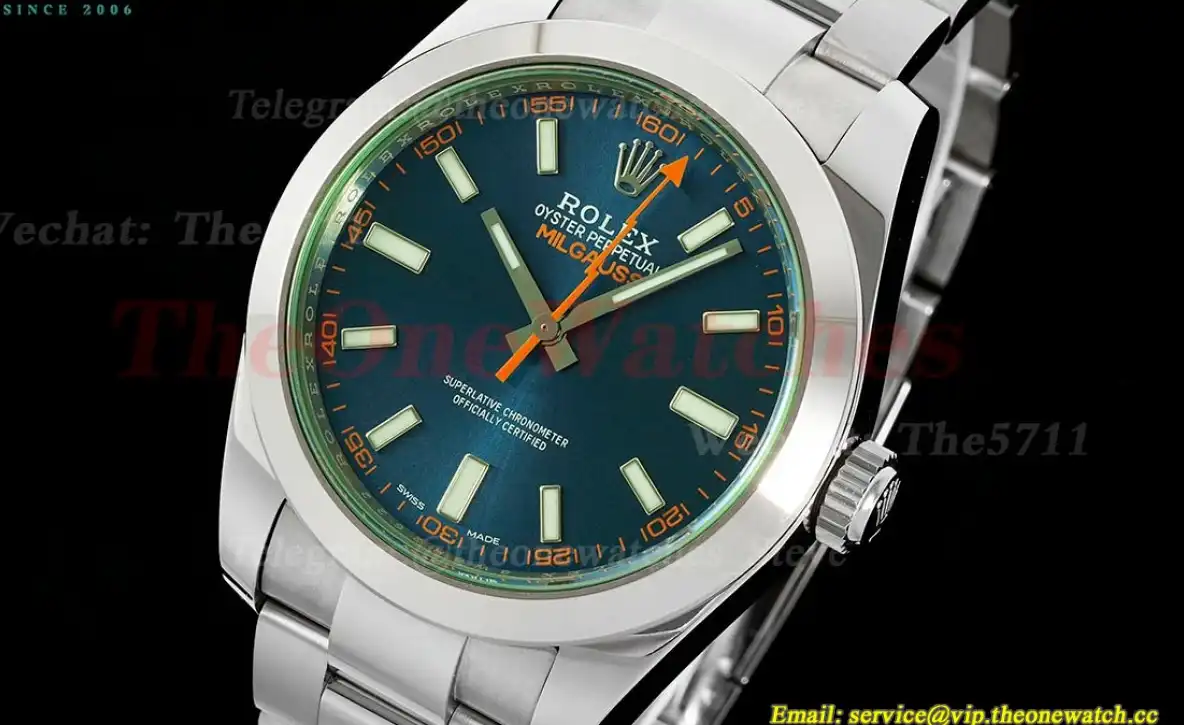 Milgauss 116400GV 40mm SS SS Blue Dial VSF VS3131