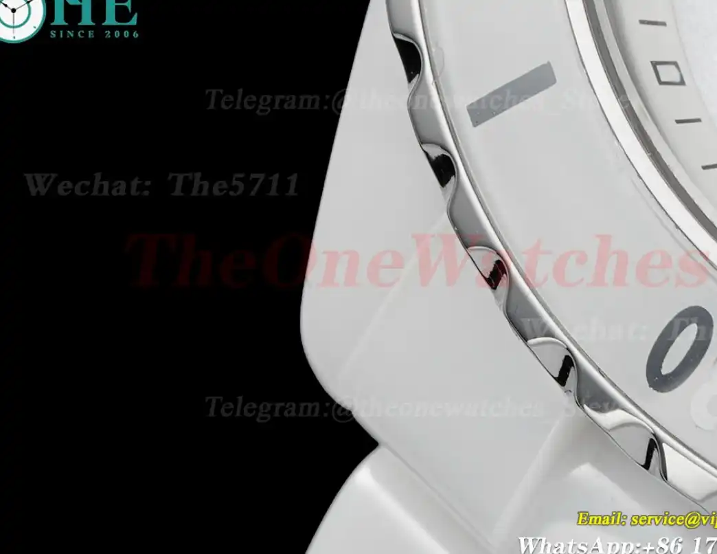 J12 33mm 20th White Ceramic Cer White Dial HTF Quartz