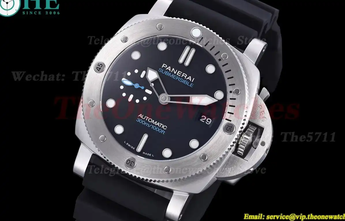 Submersible PAM1229 44mm SS RU black Dial TTF P900