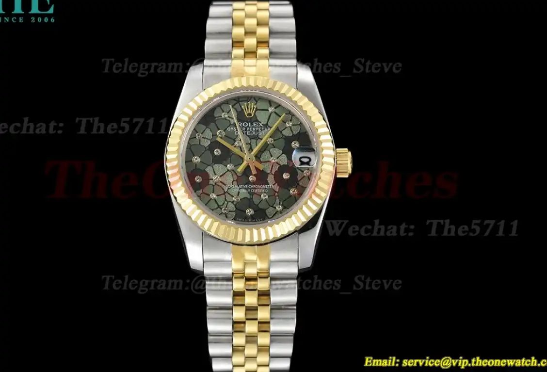 Datejust 31mm 278273 SS RG Green Flower Dial GDF MY8215