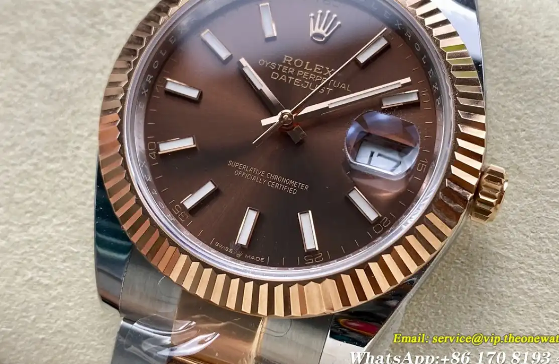 Datejust 126331 41mm Oys RG SS Brown Stk ARF SH3235(Tungsten Heavy Version)