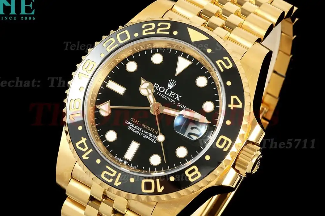 GMT Master II 126718 Jub 40mm YG YG Black Dial EWEF V2 SH3285