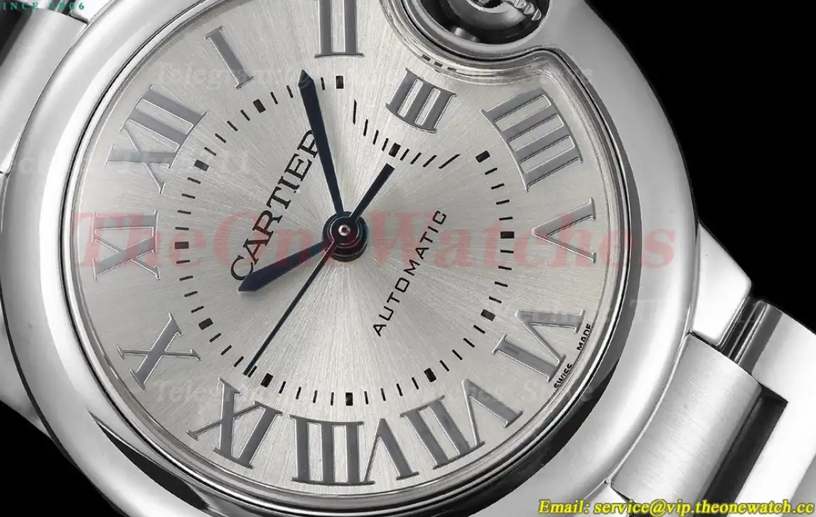 Ballon Bleu De Cartier 33mm SS SS White Rmn Oyster GDF NH05