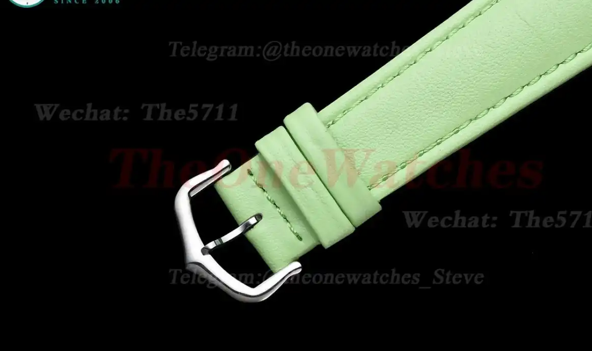 Tank Must SS LE White Dial On Bright Green Leather Strap K11F Quartz