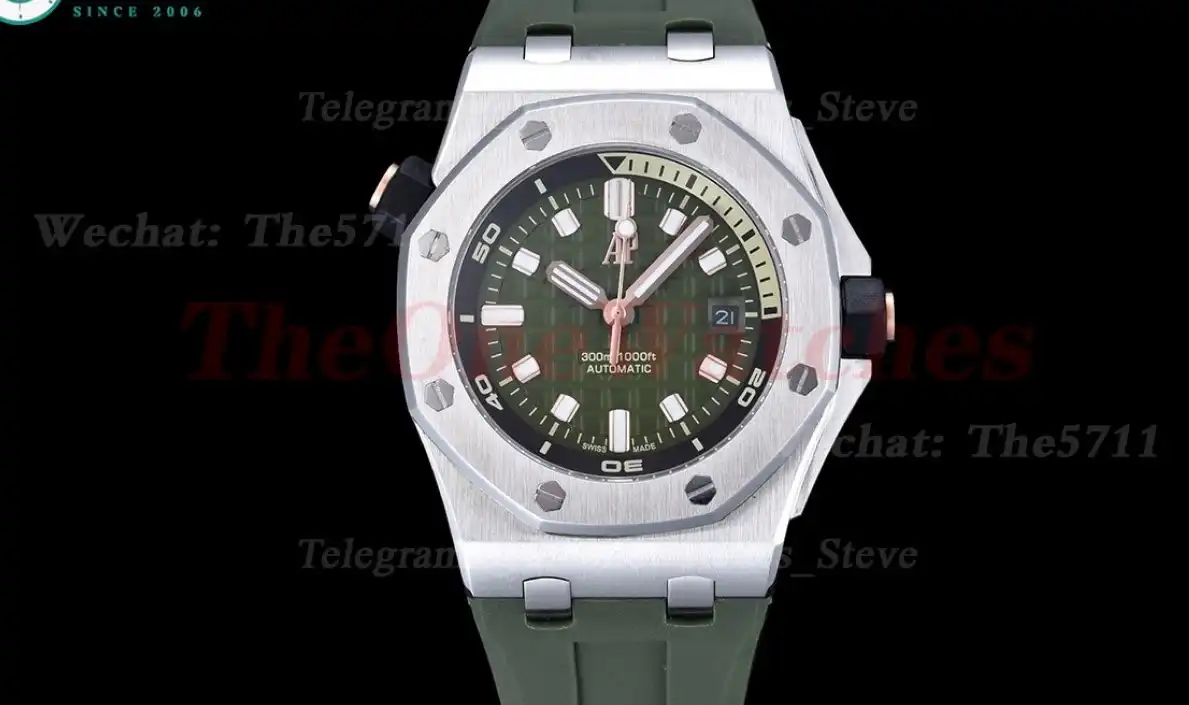 Royal Oak Offshore Diver 15720 42mm SS RU Green Stk GDF MY8215