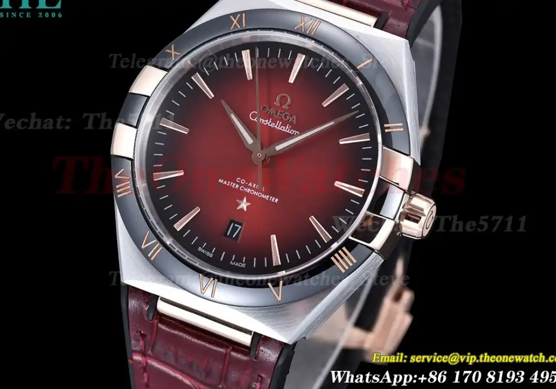 Constellation 41mm Cer RG LE Red Black Dial GDF MY8215