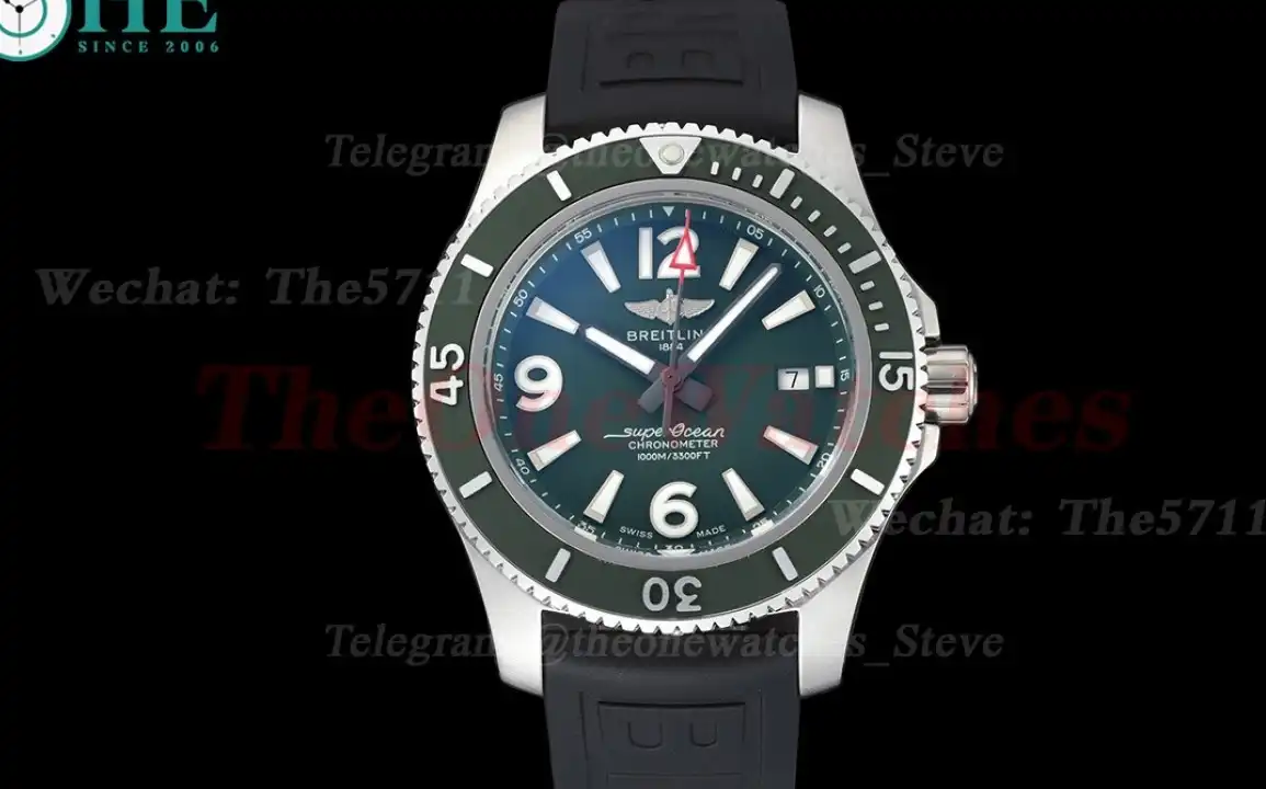 Superocean 44mm SS RU Green Dial BLSF A2824