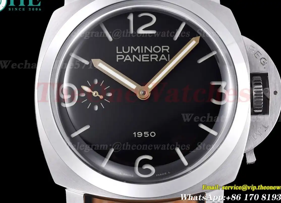 Luminor Pam127 47mm SS LE Black Dial HWF A6497