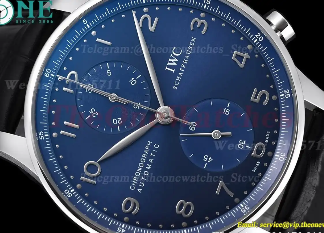 Portuguese Chrono 40mm SS LE Blue Num ZF V2 A7750