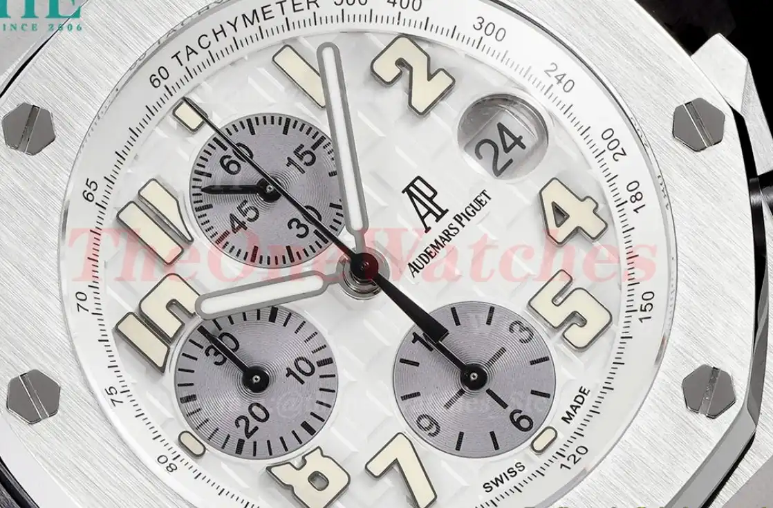 Royal Oak Offshore 42mm SS SS White Grey APF A7750