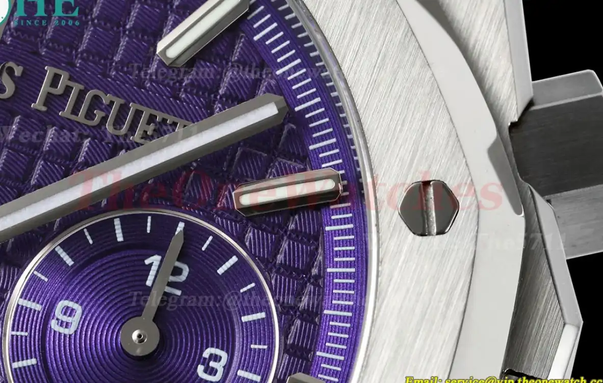 Royal Oak Chrono 26240BC 41mm SS SS Purple Stk BF A7750