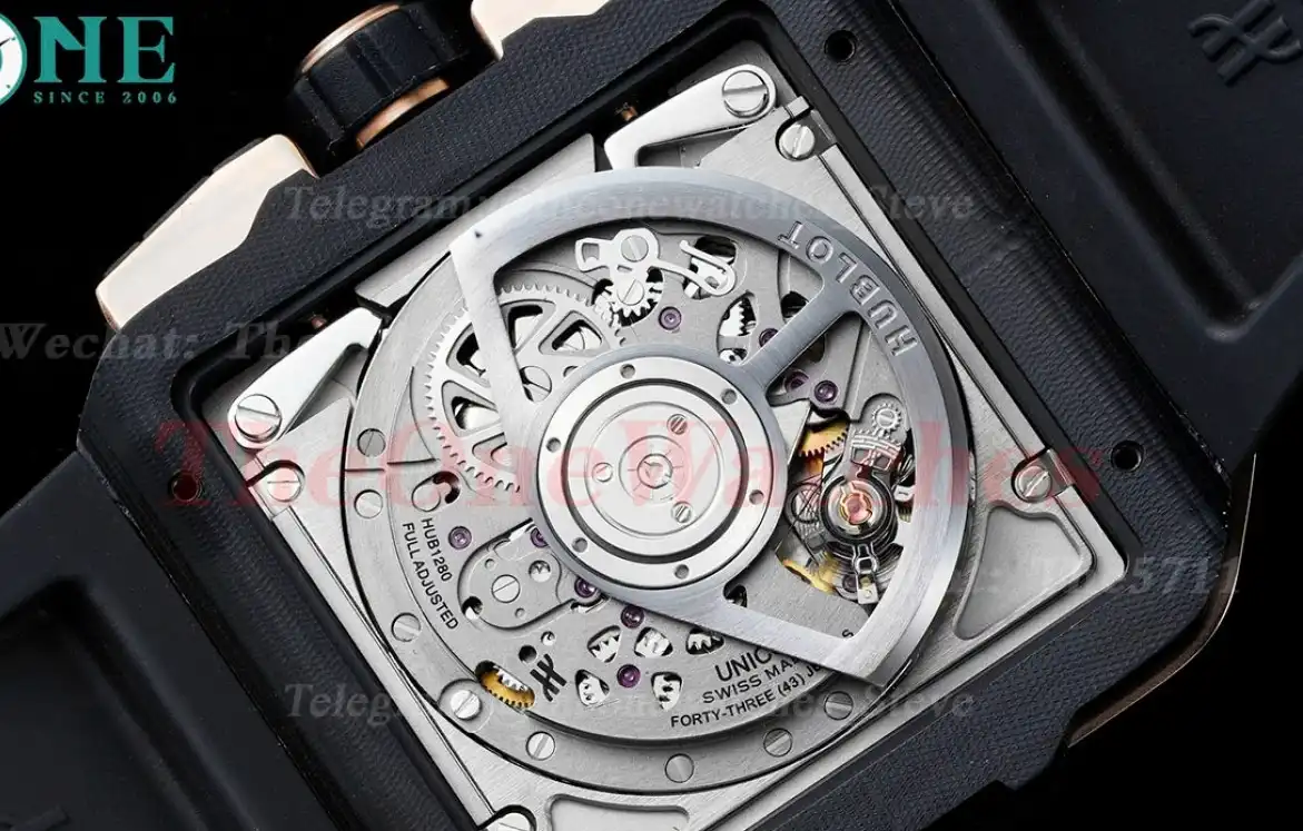 Square Bang Unico 42mm RG RU Skeleton Dial BBF HUB1280A