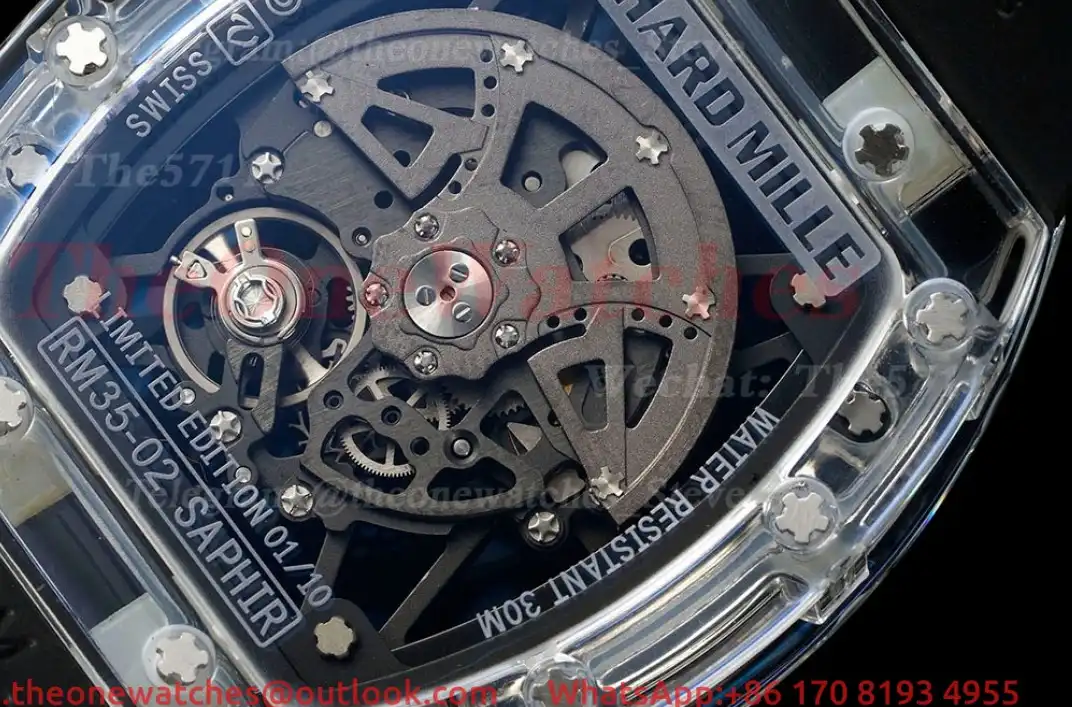 RM035-02 Skeleton Dial on Black Strap RMF RMAL1