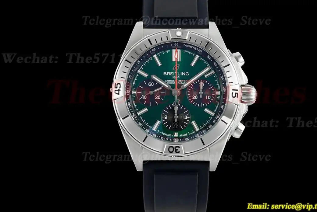 Chronomat B01 42MM SS RU Green Stk TF A7750