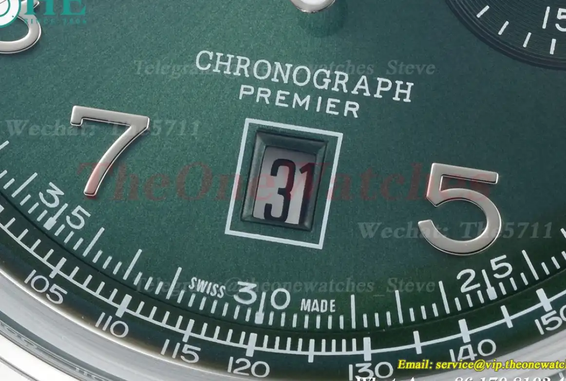 Premier B01 Chronograph 42mm SS LE Green Dial BLSF V2 A7750 Mod