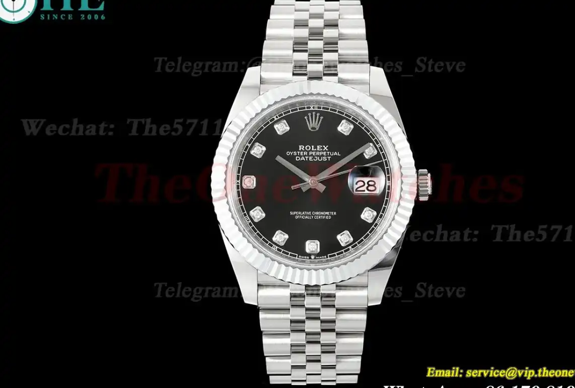 Datejust 126334 41mm Jub SS SS Black Dia JQF VR3235