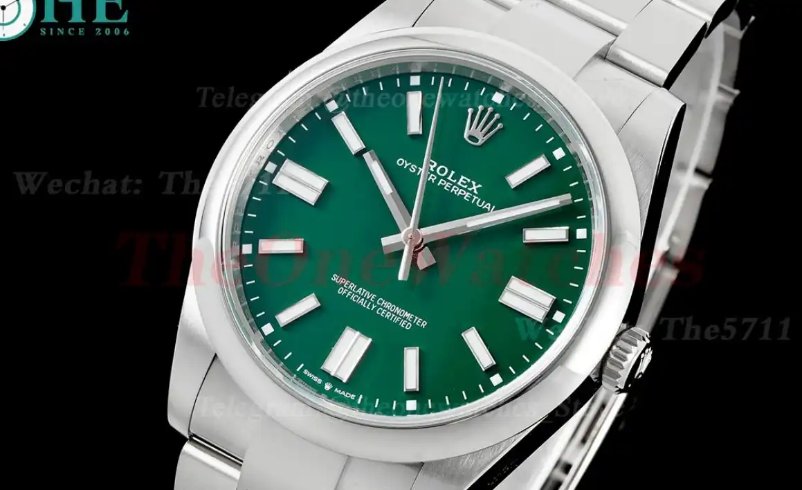 Oyster Perpetual 124300 41mm SS SS Green Dial VSF VS3230