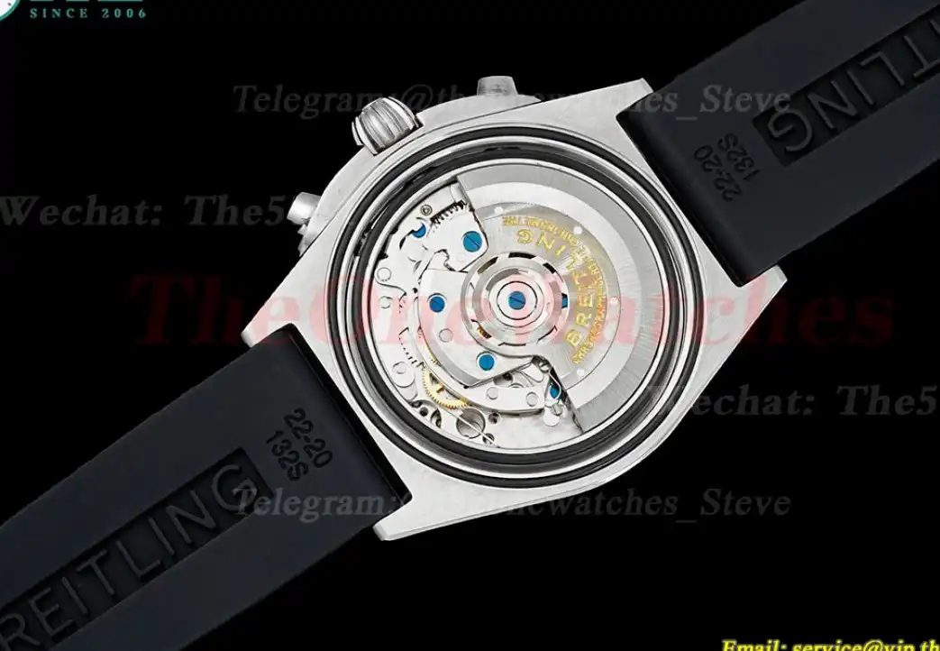 Chronomat B01 42MM SS RU Silver Blk TF A7750