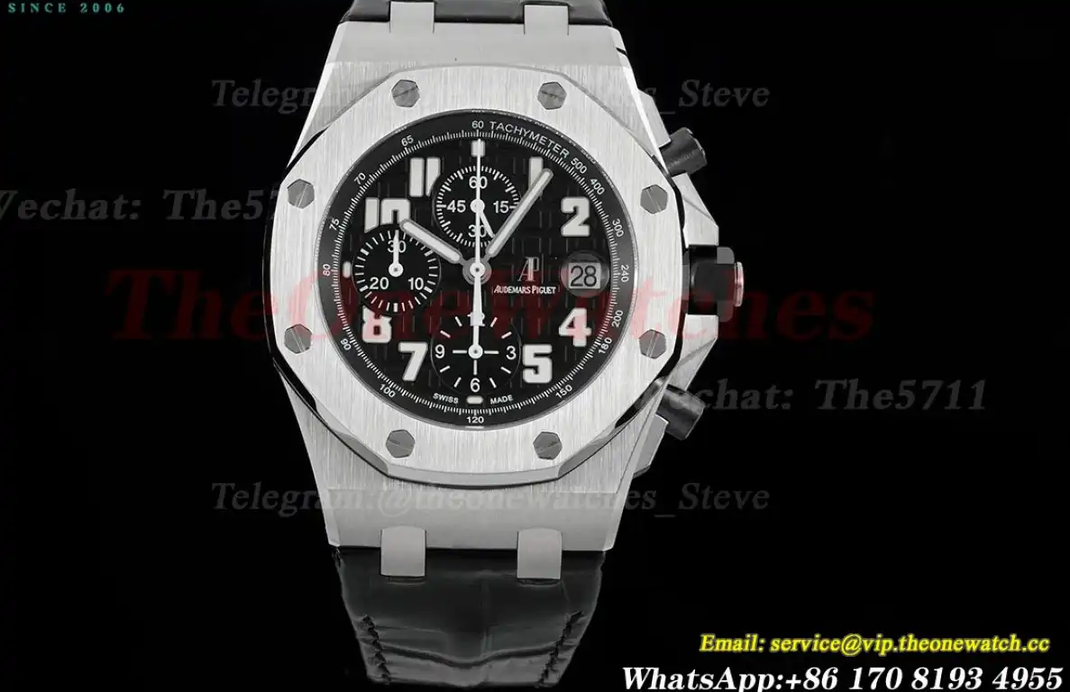 Royal Oak Offshore 42mm SS LE Black Blk APF A7750