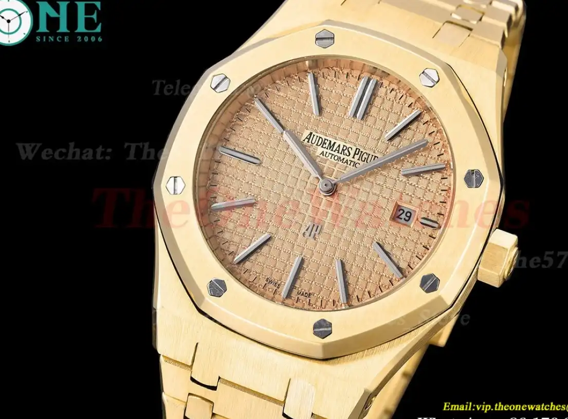 Royal Oak 15202 41mm YG YG Rose Gold Dial GDF MY8215