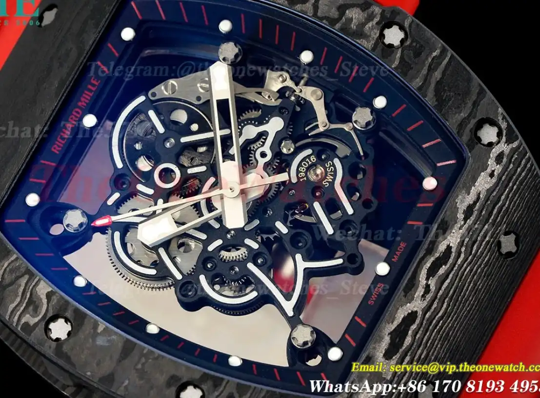 RM055 Red NTPT RU Skeleton Dial UOKF RMUL2 Super Clone