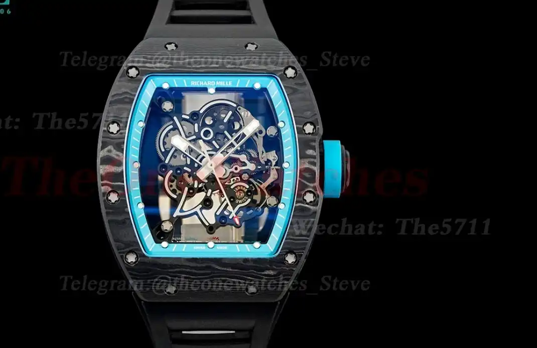 RM055 Blue NTPT RU Skeleton Dial UOKF RMUL2 Super Clone