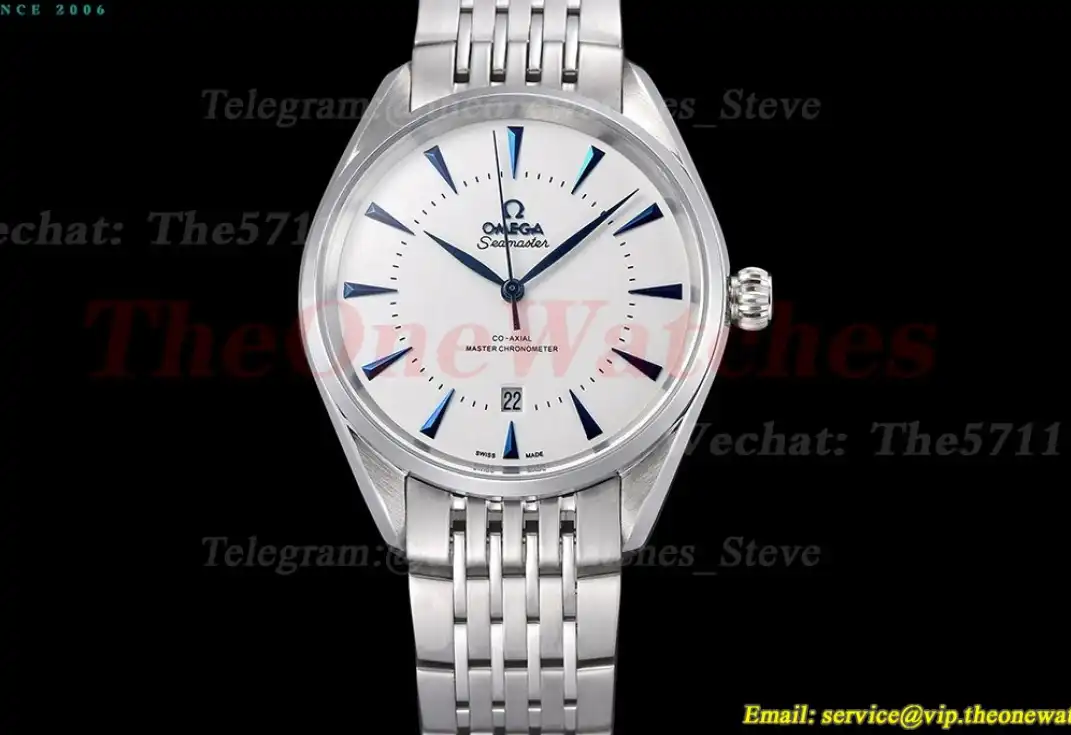 Seamaster 41mm SS SS White Dial GDF MY8215