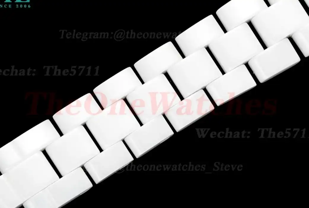 J12 33mm White Ceramic Cer SS Case Back HTF Quartz